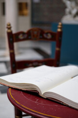book on the table