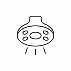 round xenon lamp icon sign vector