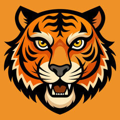 tiger head vector