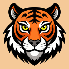 tiger head vector