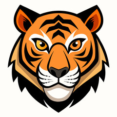 Obraz premium tiger head vector illustration