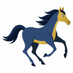 horse cartoon isolated on white