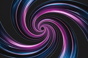 Abstract Neon Spiral with Purple and Pink Electric Swirl Effect