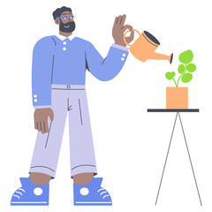 Businessman. Flat Vector Illustration