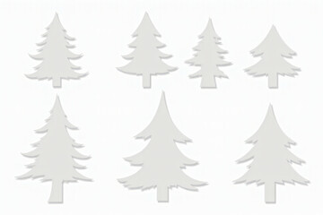 Fototapeta premium png christmas tree image elements set graphic design purposes available download instantly online always