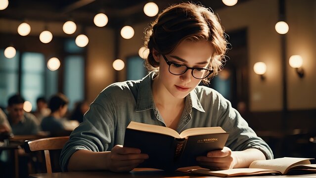 person reading a book