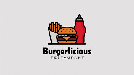 Burger restaurant icon business logo design , hamburger vector isolated on transparent background	
