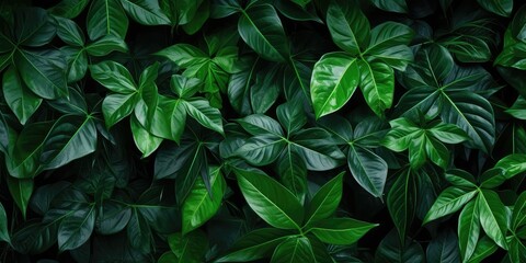 Vibrant green leaves