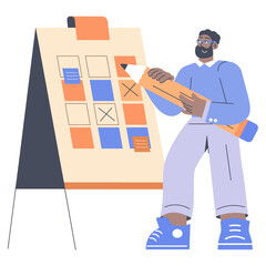 Businessman. Flat Vector Illustration