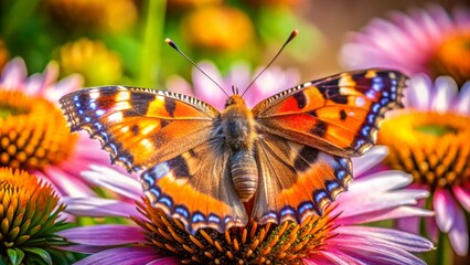 Naklejka premium macro-shots--beautiful-nature-scene--closeup-beaut