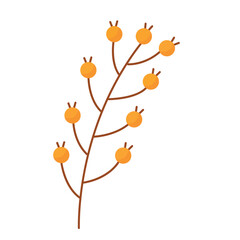 Leaf in a flat, minimalistic design for autumn, Vector