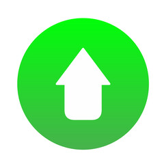 Fototapeta premium up arrow icon vector simple design for direction
