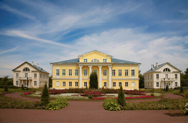 Former noble estate Sviblovo, main manor house and two outbuildings, 15th century. Moscow, Russia