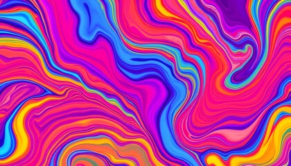 Obraz premium Colorful Liquid Paint Swirl Background