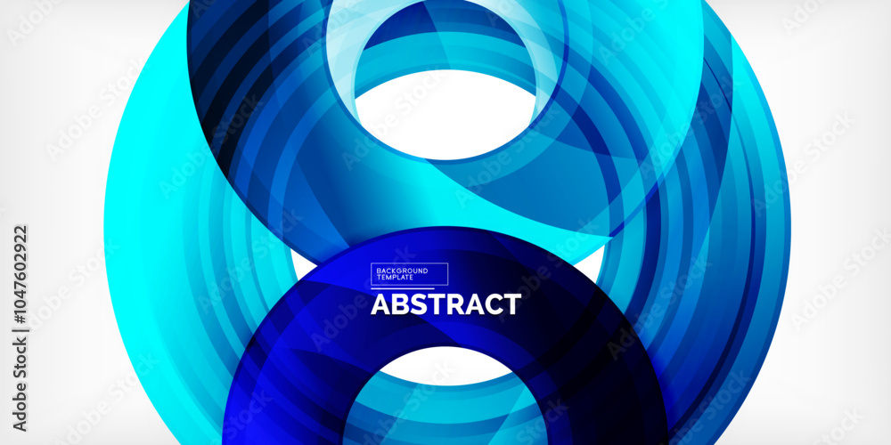 Aufkleber bright colorful circles with light effects. abstract background