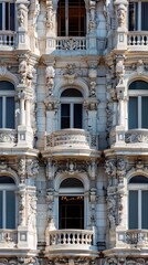 Obraz premium Intricate Historic Hotel Facade