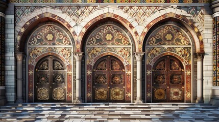 Fototapeta premium Ornate Synagogue Entrance