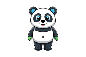 Panda cartoon vector