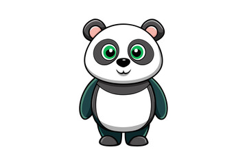Panda cartoon vector