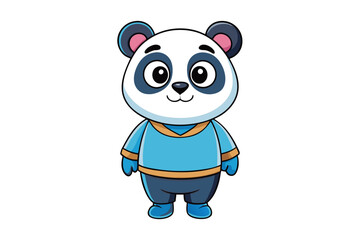 Panda cartoon vector
