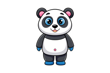 Naklejka premium Panda cartoon vector