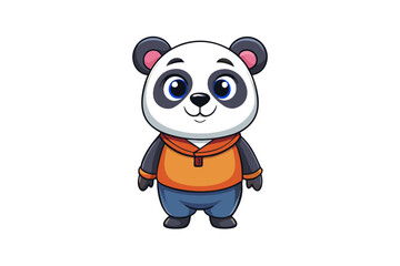 Panda cartoon vector