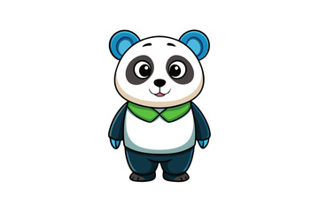 Naklejka premium Panda cartoon vector