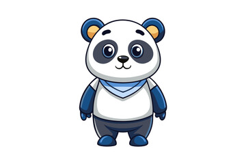 Panda cartoon vector