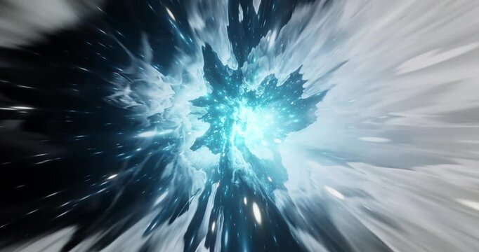 Interstellar travel into space and time. high speed 4K loop