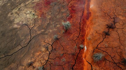Fototapeta premium Rio en el desierto