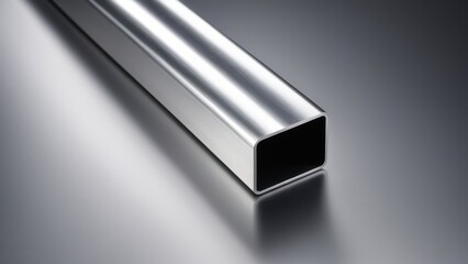 Realistic aluminum square tubing in various sizes, perfect for illustrating architectural, engineering, or industrial applications.