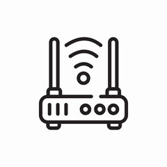 wifi router icon sign vector