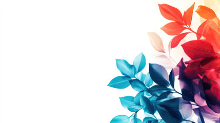 Floral, white, corporate business powerpoint presentation background designed to convey professionalism and simplicity