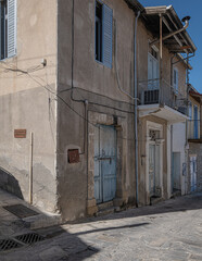 Fototapeta premium Kalavasos, a small charming traditional village, located in a valley and mountains on both sides, located 6 km north of Zygi village, Larnaka District, Cyprus 