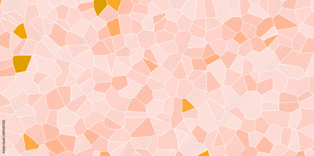 Poster abstract colorful broken stained glass background design with color line. geometric polygonal backgr
