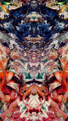 Abstract background art . Ethnic pattern. Mixtures of oil paint. Trendy hand painting canvas. Wall decor and Wall art prints Idea. 3D Texture. Art object