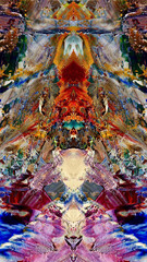 Abstract background art . Ethnic pattern. Mixtures of oil paint. Trendy hand painting canvas. Wall decor and Wall art prints Idea. 3D Texture. Art object