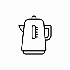 electric kettle icon sign vector