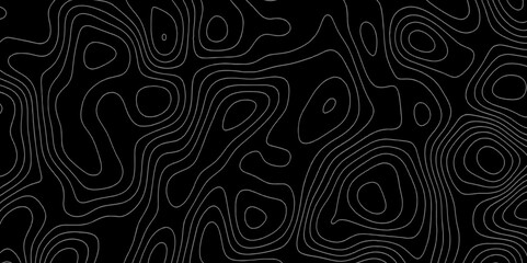 Fototapeta premium Topographic map in contour line light topographic topo contour map and ocean topographic line map. Natural printing illustrations of maps. Geographic mountain relief. Contour maps.