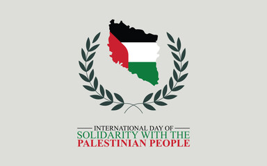 Obraz premium International Day of Solidarity with the Palestinian People Vector Illustration on 29 November. international day of solidarity with Palestinian people. Palestine will be free
