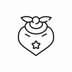 cowboy mask icon sign vector