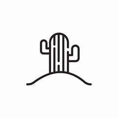 dessert cactus icon sign vector