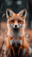 Obraz premium Golden Hour Fox Portrait
