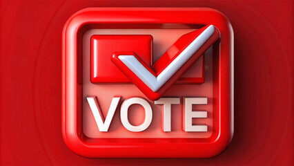 Voting and election concept. Making the right decision
