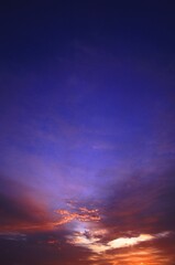 Fototapeta premium Beautiful romantic sunset background