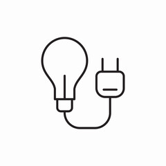 bulb socket icon sign vector