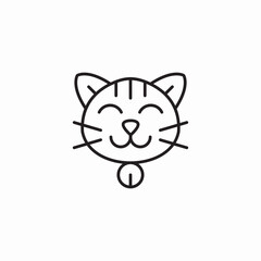 cat collar icon sign vector