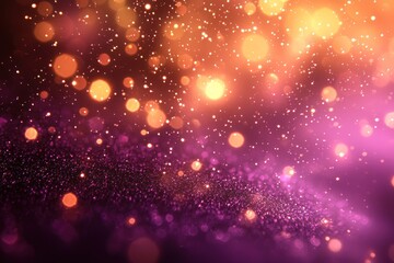 Abstract Pink and Gold Bokeh Background with Glitter
