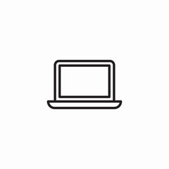 laptop computer icon sign vector