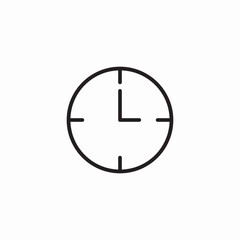 time clock icon sign vector